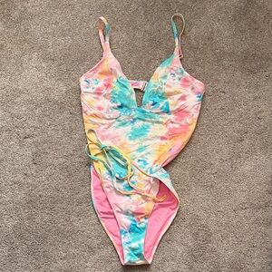 Colorful Tie-Dye Swimsuit